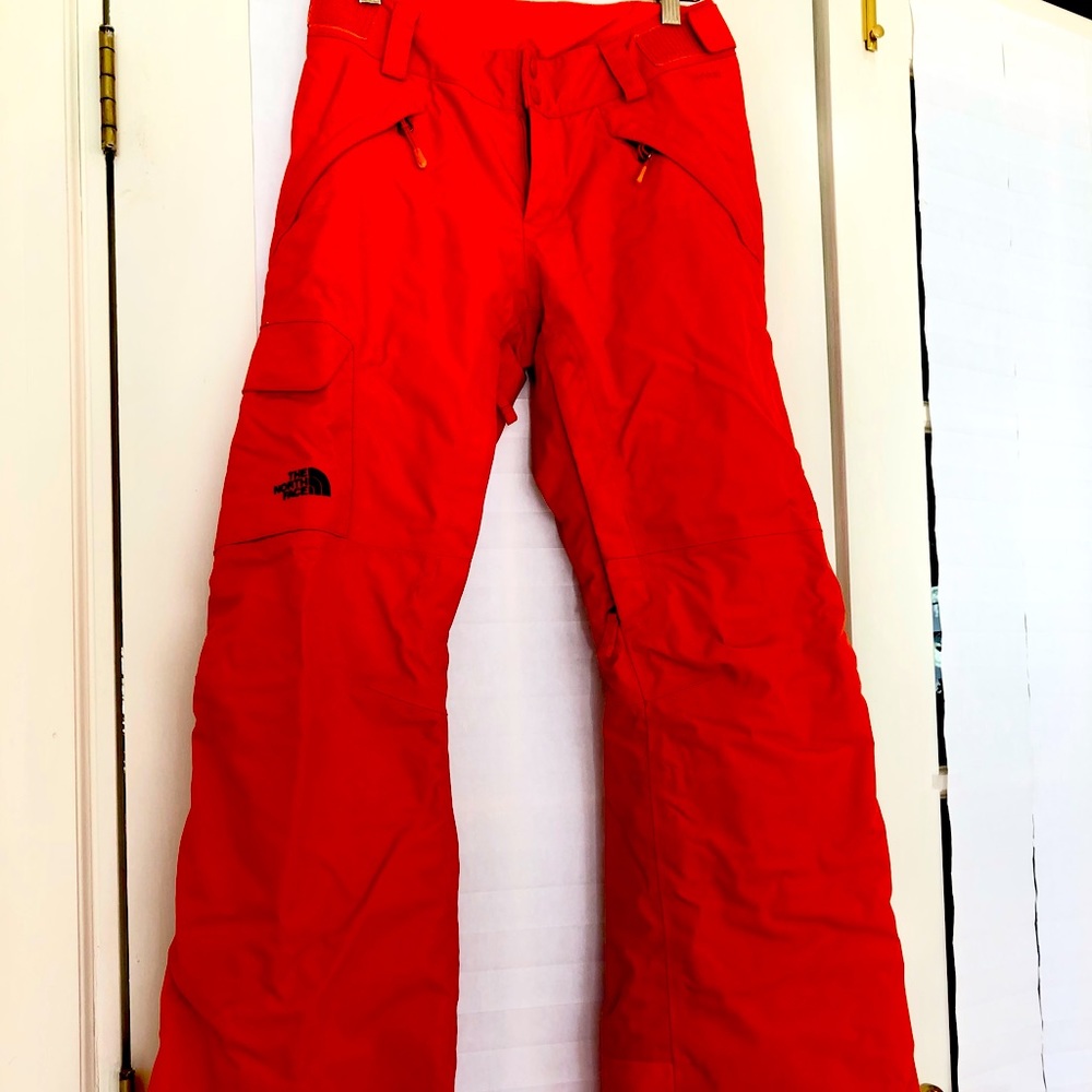 The North Face HyVent Insulated Women's Vivid Orange Ski Snowboard Pants - XS
